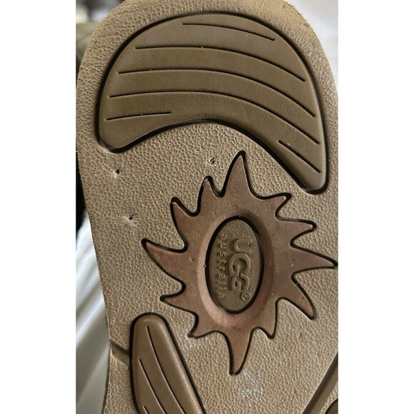 Ugg Rock Star Womens Studded Olive Green Suede Shearling Knee High Boots Sz 8 - Picture 13 of 13